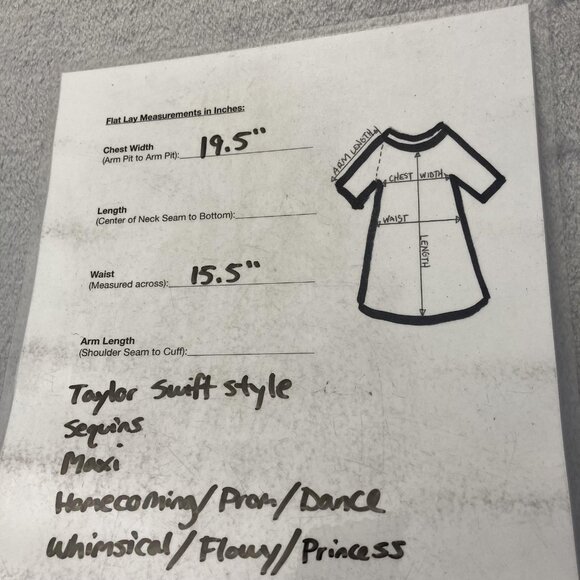 NWT Luxedo Sparkly Sequin Formal Gown Womens Large Pink HOCO Dress Taylor Swift - Picture 15 of 15